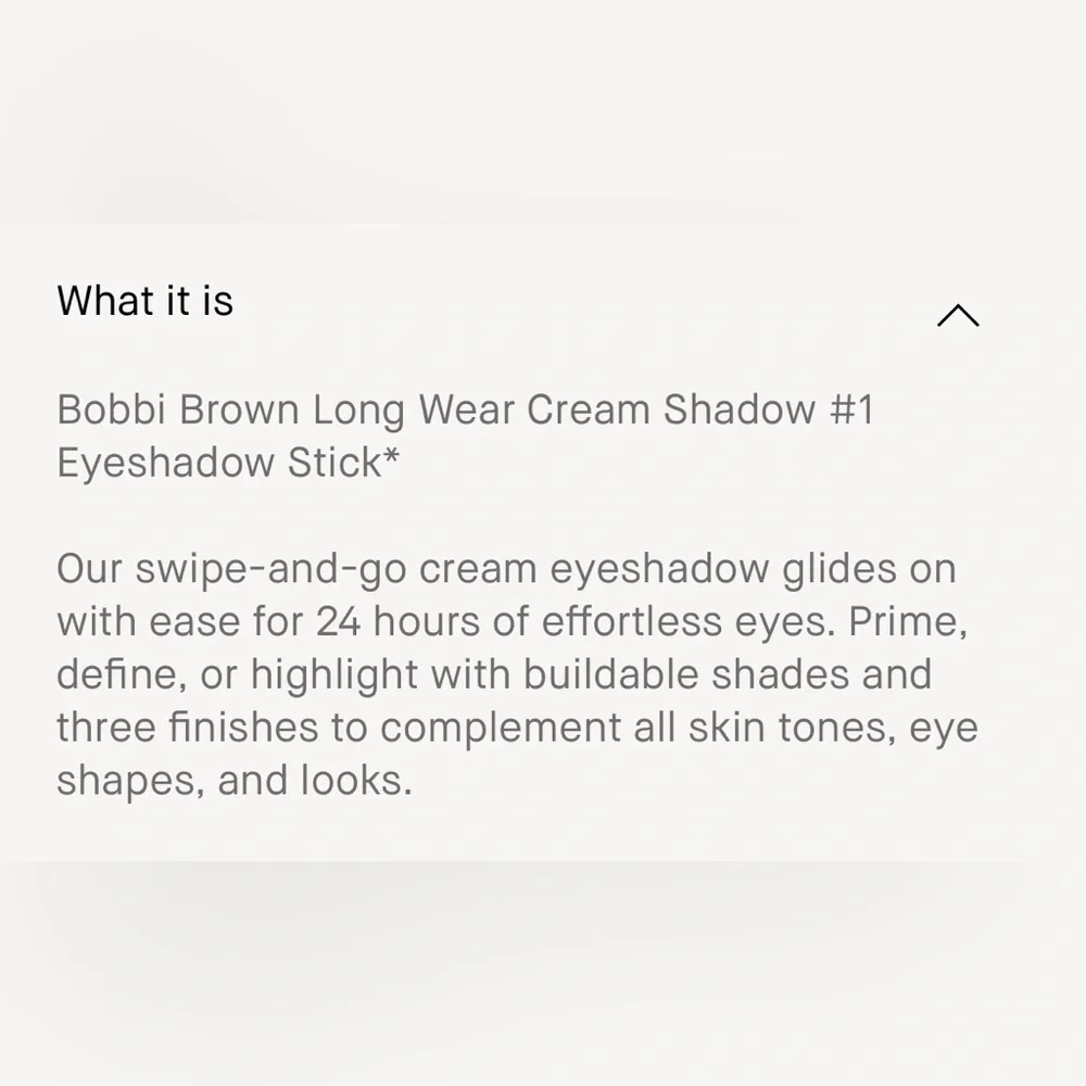 BOBBY BROWN Long-Wear Cream Eyeshadow Stick